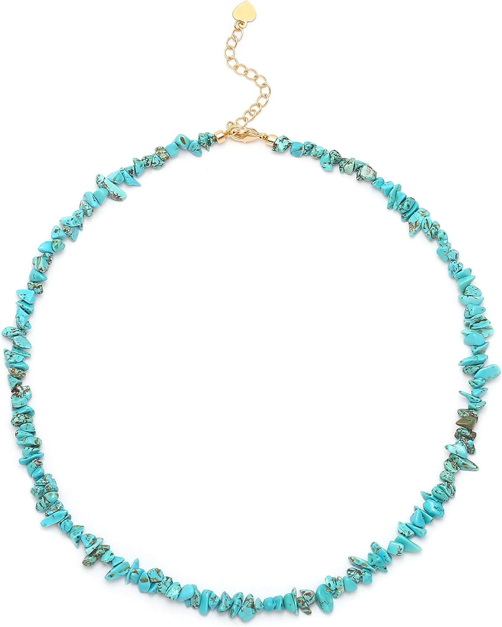 Gemstone Beaded Choker Necklace for Women Boho Turquoise/Cultured Freshwater Pearls/Garnet/Amazonite Jewelry