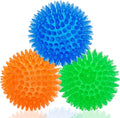 Squeaky Balls for Small Medium Dogs - Interactive Puppy Toys, Durable Chew Toy for Cleaning Teeth, Rubber Pet Teething Ball
